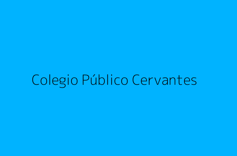 Colegio Público Cervantes